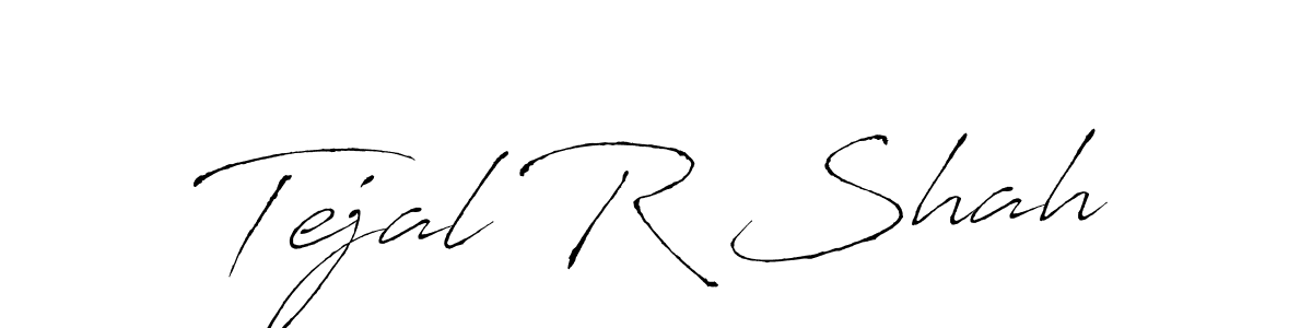 Make a beautiful signature design for name Tejal R Shah. With this signature (Antro_Vectra) style, you can create a handwritten signature for free. Tejal R Shah signature style 6 images and pictures png