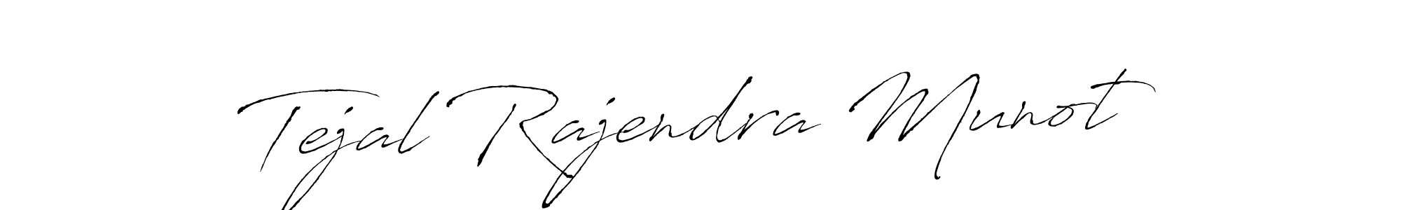 How to make Tejal Rajendra Munot signature? Antro_Vectra is a professional autograph style. Create handwritten signature for Tejal Rajendra Munot name. Tejal Rajendra Munot signature style 6 images and pictures png