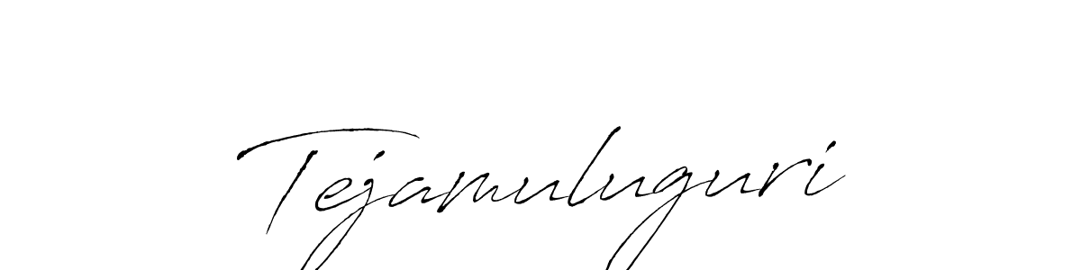 The best way (Antro_Vectra) to make a short signature is to pick only two or three words in your name. The name Tejamuluguri include a total of six letters. For converting this name. Tejamuluguri signature style 6 images and pictures png