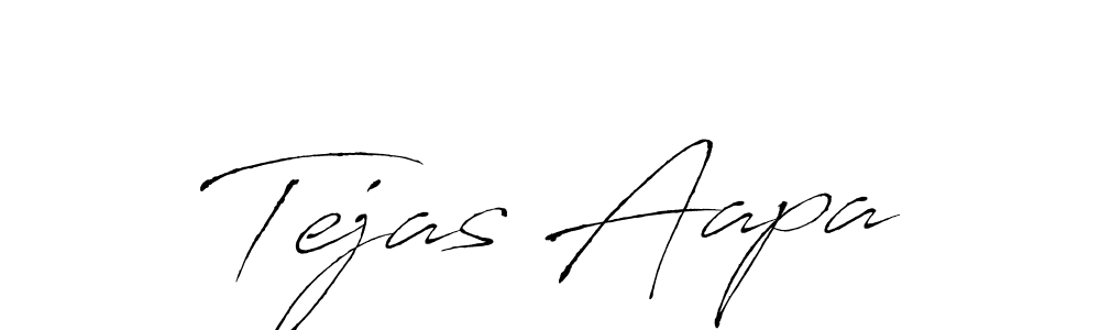 How to Draw Tejas Aapa signature style? Antro_Vectra is a latest design signature styles for name Tejas Aapa. Tejas Aapa signature style 6 images and pictures png