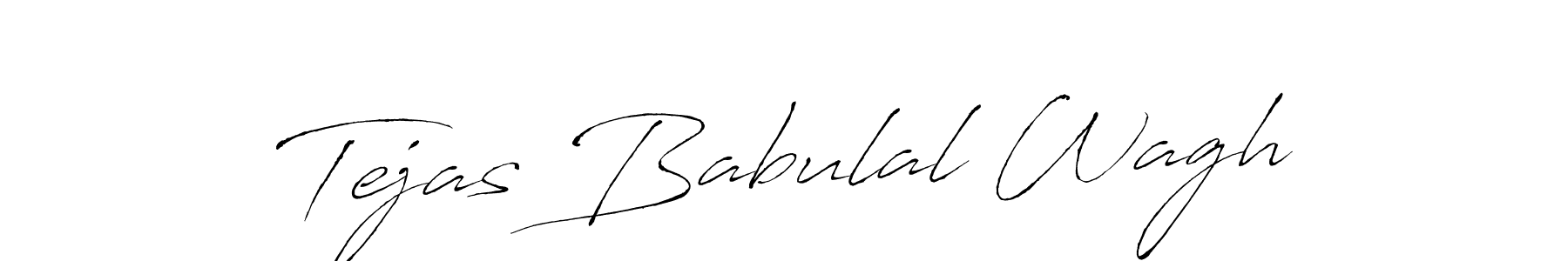 Create a beautiful signature design for name Tejas Babulal Wagh. With this signature (Antro_Vectra) fonts, you can make a handwritten signature for free. Tejas Babulal Wagh signature style 6 images and pictures png