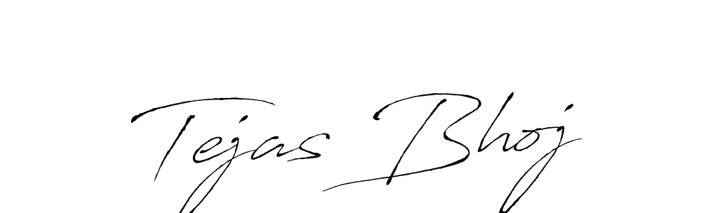 Create a beautiful signature design for name Tejas Bhoj. With this signature (Antro_Vectra) fonts, you can make a handwritten signature for free. Tejas Bhoj signature style 6 images and pictures png