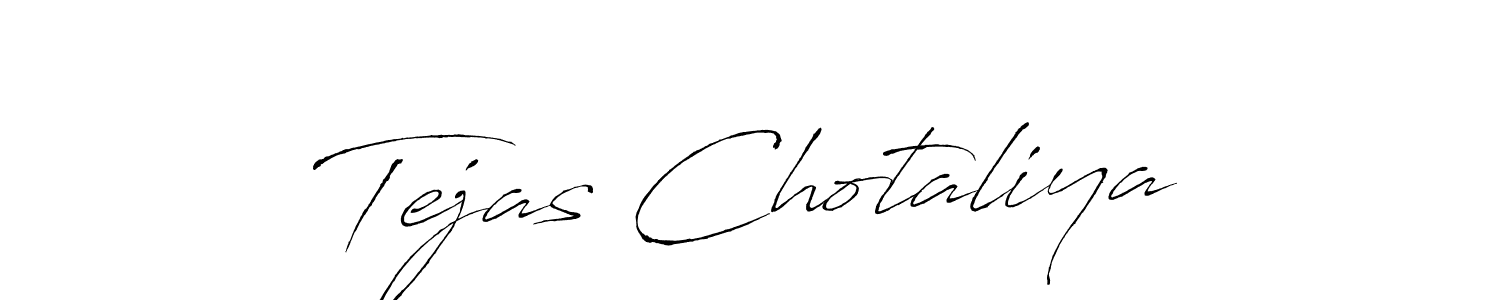 Antro_Vectra is a professional signature style that is perfect for those who want to add a touch of class to their signature. It is also a great choice for those who want to make their signature more unique. Get Tejas Chotaliya name to fancy signature for free. Tejas Chotaliya signature style 6 images and pictures png