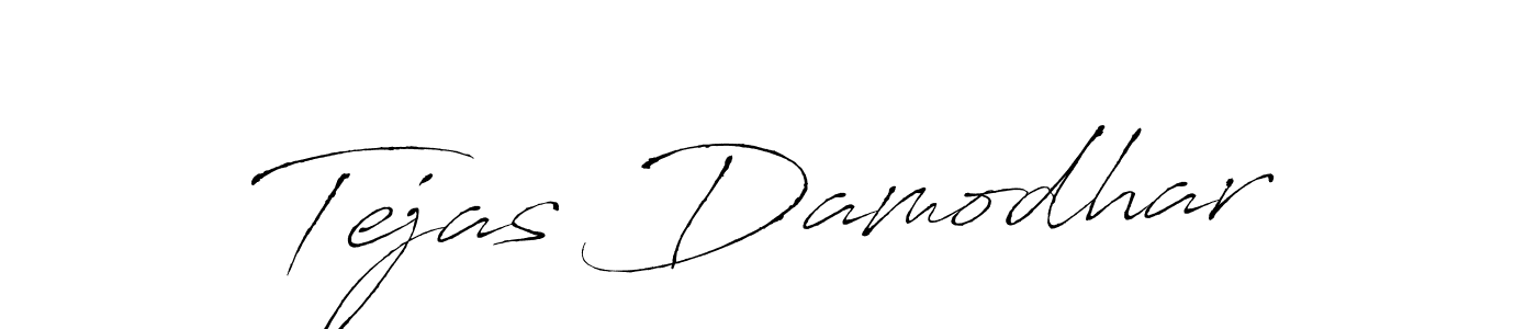 Antro_Vectra is a professional signature style that is perfect for those who want to add a touch of class to their signature. It is also a great choice for those who want to make their signature more unique. Get Tejas Damodhar name to fancy signature for free. Tejas Damodhar signature style 6 images and pictures png