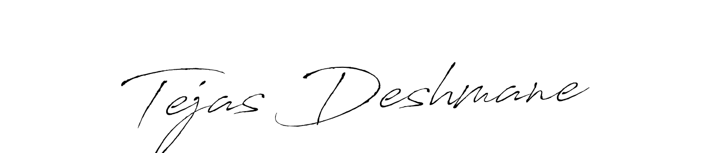 Tejas Deshmane stylish signature style. Best Handwritten Sign (Antro_Vectra) for my name. Handwritten Signature Collection Ideas for my name Tejas Deshmane. Tejas Deshmane signature style 6 images and pictures png