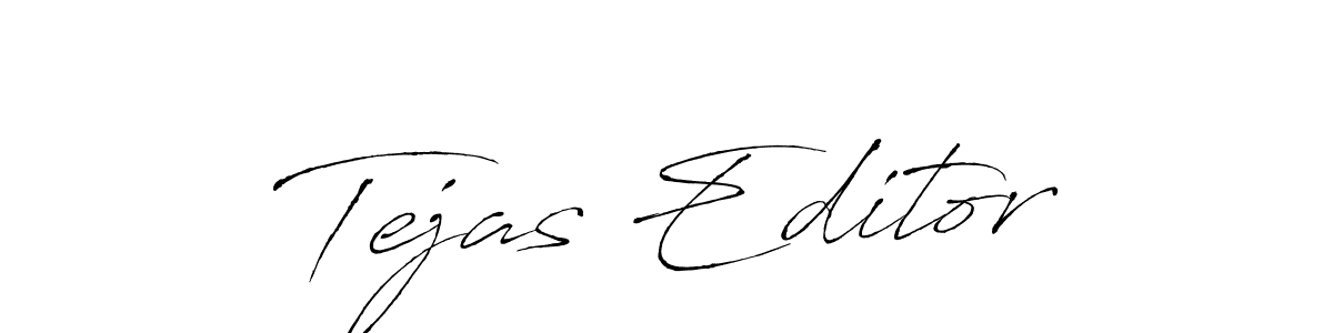 Create a beautiful signature design for name Tejas Editor. With this signature (Antro_Vectra) fonts, you can make a handwritten signature for free. Tejas Editor signature style 6 images and pictures png