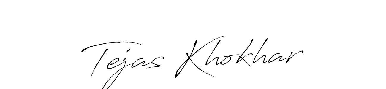 Also we have Tejas Khokhar name is the best signature style. Create professional handwritten signature collection using Antro_Vectra autograph style. Tejas Khokhar signature style 6 images and pictures png