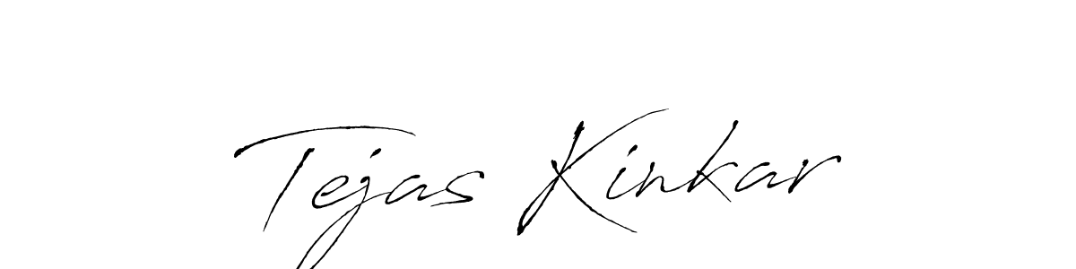 Make a beautiful signature design for name Tejas Kinkar. With this signature (Antro_Vectra) style, you can create a handwritten signature for free. Tejas Kinkar signature style 6 images and pictures png