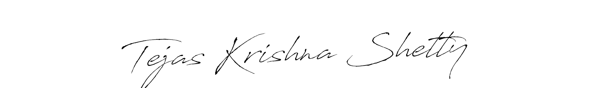 Antro_Vectra is a professional signature style that is perfect for those who want to add a touch of class to their signature. It is also a great choice for those who want to make their signature more unique. Get Tejas Krishna Shetty name to fancy signature for free. Tejas Krishna Shetty signature style 6 images and pictures png