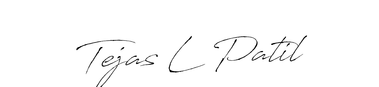 Make a beautiful signature design for name Tejas L Patil. With this signature (Antro_Vectra) style, you can create a handwritten signature for free. Tejas L Patil signature style 6 images and pictures png