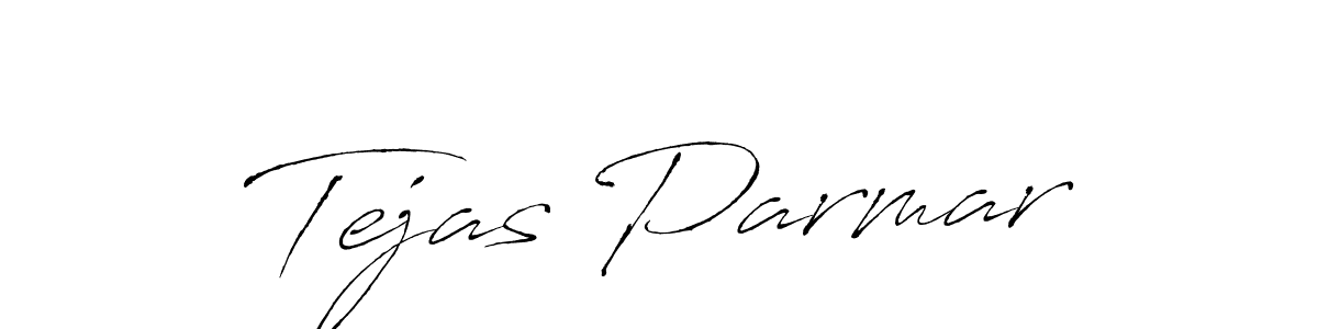 How to make Tejas Parmar name signature. Use Antro_Vectra style for creating short signs online. This is the latest handwritten sign. Tejas Parmar signature style 6 images and pictures png