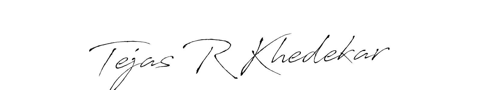 Design your own signature with our free online signature maker. With this signature software, you can create a handwritten (Antro_Vectra) signature for name Tejas R Khedekar. Tejas R Khedekar signature style 6 images and pictures png