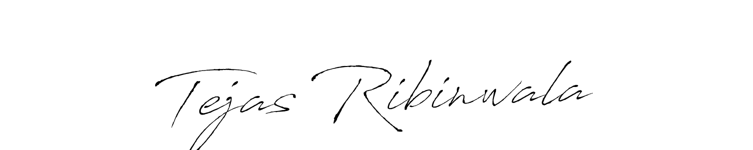 How to make Tejas Ribinwala signature? Antro_Vectra is a professional autograph style. Create handwritten signature for Tejas Ribinwala name. Tejas Ribinwala signature style 6 images and pictures png