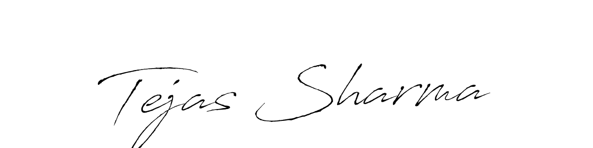 How to make Tejas Sharma signature? Antro_Vectra is a professional autograph style. Create handwritten signature for Tejas Sharma name. Tejas Sharma signature style 6 images and pictures png