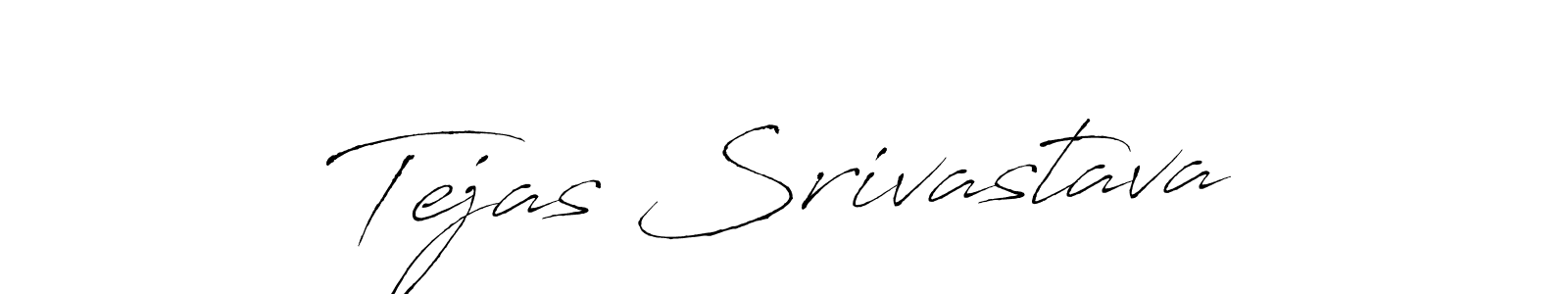 Create a beautiful signature design for name Tejas Srivastava. With this signature (Antro_Vectra) fonts, you can make a handwritten signature for free. Tejas Srivastava signature style 6 images and pictures png