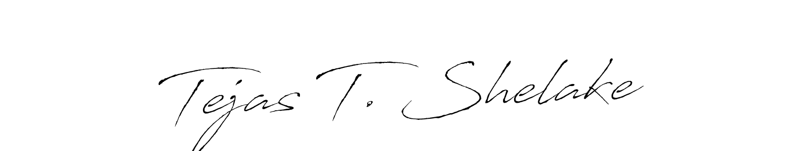 Create a beautiful signature design for name Tejas T. Shelake. With this signature (Antro_Vectra) fonts, you can make a handwritten signature for free. Tejas T. Shelake signature style 6 images and pictures png