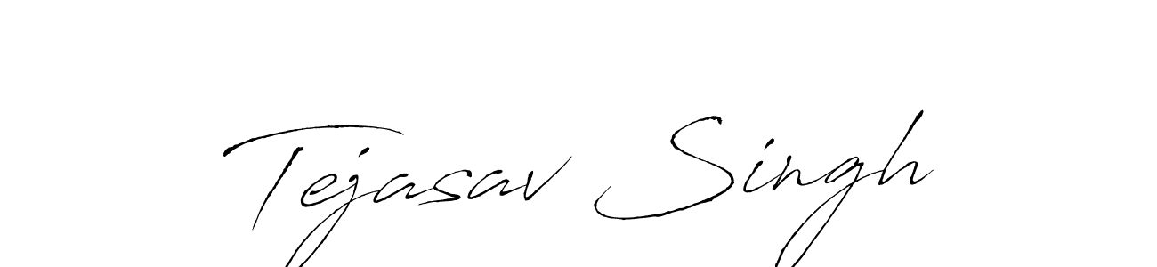 The best way (Antro_Vectra) to make a short signature is to pick only two or three words in your name. The name Tejasav Singh include a total of six letters. For converting this name. Tejasav Singh signature style 6 images and pictures png