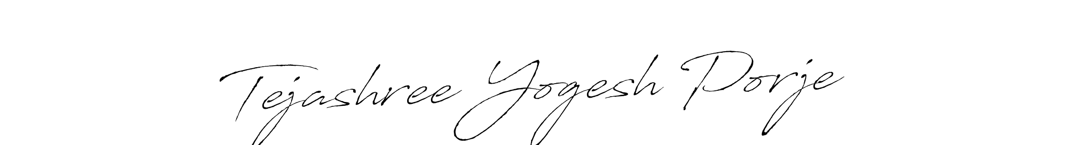 Tejashree Yogesh Porje stylish signature style. Best Handwritten Sign (Antro_Vectra) for my name. Handwritten Signature Collection Ideas for my name Tejashree Yogesh Porje. Tejashree Yogesh Porje signature style 6 images and pictures png