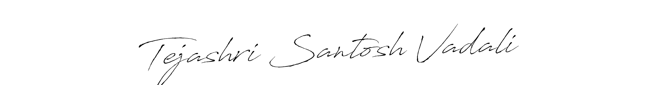 The best way (Antro_Vectra) to make a short signature is to pick only two or three words in your name. The name Tejashri Santosh Vadali include a total of six letters. For converting this name. Tejashri Santosh Vadali signature style 6 images and pictures png