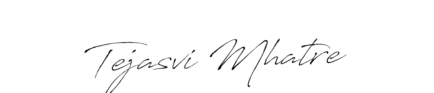 Design your own signature with our free online signature maker. With this signature software, you can create a handwritten (Antro_Vectra) signature for name Tejasvi Mhatre. Tejasvi Mhatre signature style 6 images and pictures png