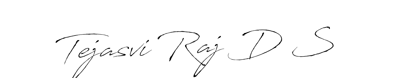 Antro_Vectra is a professional signature style that is perfect for those who want to add a touch of class to their signature. It is also a great choice for those who want to make their signature more unique. Get Tejasvi Raj D S name to fancy signature for free. Tejasvi Raj D S signature style 6 images and pictures png