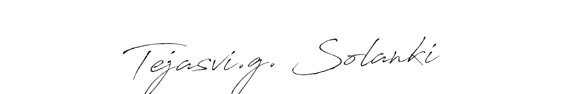 Design your own signature with our free online signature maker. With this signature software, you can create a handwritten (Antro_Vectra) signature for name Tejasvi.g. Solanki. Tejasvi.g. Solanki signature style 6 images and pictures png