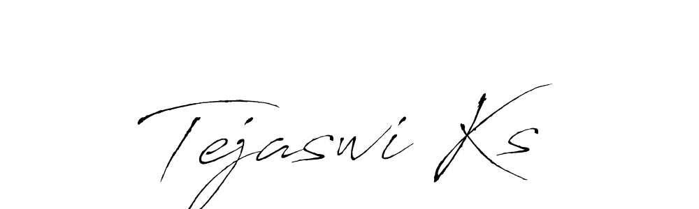 Tejaswi Ks stylish signature style. Best Handwritten Sign (Antro_Vectra) for my name. Handwritten Signature Collection Ideas for my name Tejaswi Ks. Tejaswi Ks signature style 6 images and pictures png