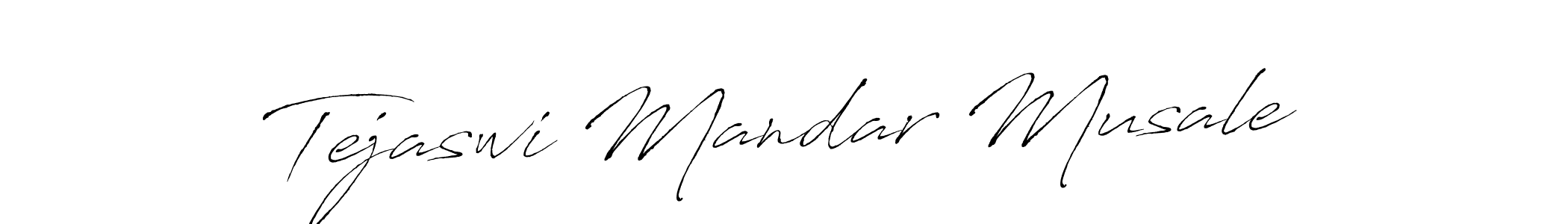 Tejaswi Mandar Musale stylish signature style. Best Handwritten Sign (Antro_Vectra) for my name. Handwritten Signature Collection Ideas for my name Tejaswi Mandar Musale. Tejaswi Mandar Musale signature style 6 images and pictures png