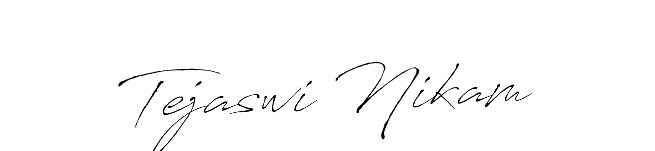 Make a beautiful signature design for name Tejaswi Nikam. Use this online signature maker to create a handwritten signature for free. Tejaswi Nikam signature style 6 images and pictures png