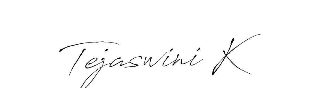 Antro_Vectra is a professional signature style that is perfect for those who want to add a touch of class to their signature. It is also a great choice for those who want to make their signature more unique. Get Tejaswini K name to fancy signature for free. Tejaswini K signature style 6 images and pictures png