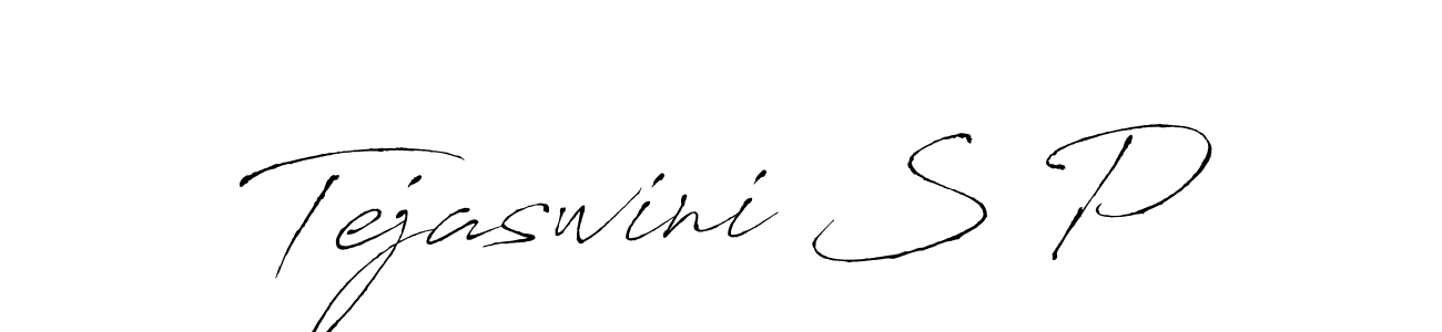 if you are searching for the best signature style for your name Tejaswini S P. so please give up your signature search. here we have designed multiple signature styles  using Antro_Vectra. Tejaswini S P signature style 6 images and pictures png