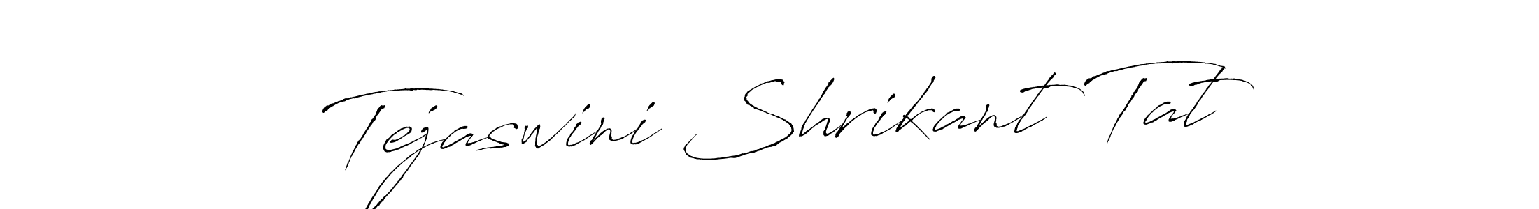 Tejaswini Shrikant Tat stylish signature style. Best Handwritten Sign (Antro_Vectra) for my name. Handwritten Signature Collection Ideas for my name Tejaswini Shrikant Tat. Tejaswini Shrikant Tat signature style 6 images and pictures png