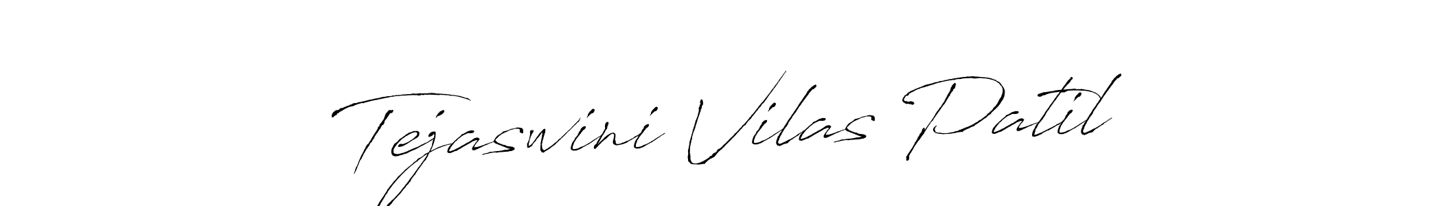 How to make Tejaswini Vilas Patil name signature. Use Antro_Vectra style for creating short signs online. This is the latest handwritten sign. Tejaswini Vilas Patil signature style 6 images and pictures png