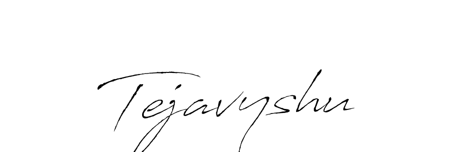 Use a signature maker to create a handwritten signature online. With this signature software, you can design (Antro_Vectra) your own signature for name Tejavyshu. Tejavyshu signature style 6 images and pictures png