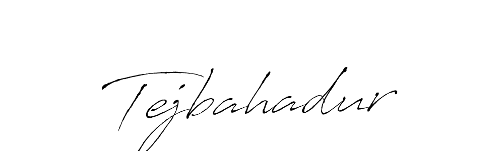 Create a beautiful signature design for name Tejbahadur. With this signature (Antro_Vectra) fonts, you can make a handwritten signature for free. Tejbahadur signature style 6 images and pictures png