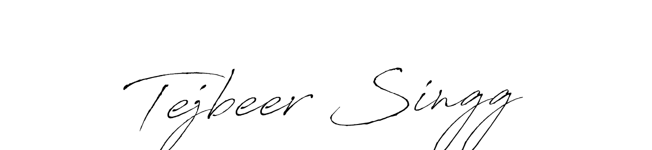 Make a beautiful signature design for name Tejbeer Singg. With this signature (Antro_Vectra) style, you can create a handwritten signature for free. Tejbeer Singg signature style 6 images and pictures png