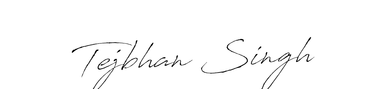 Create a beautiful signature design for name Tejbhan Singh. With this signature (Antro_Vectra) fonts, you can make a handwritten signature for free. Tejbhan Singh signature style 6 images and pictures png