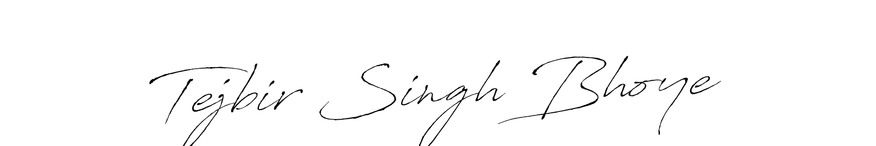 Design your own signature with our free online signature maker. With this signature software, you can create a handwritten (Antro_Vectra) signature for name Tejbir Singh Bhoye. Tejbir Singh Bhoye signature style 6 images and pictures png