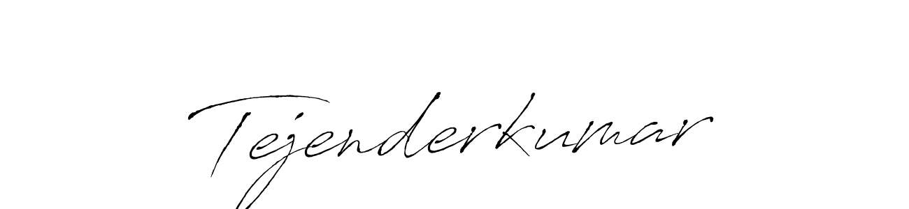 Create a beautiful signature design for name Tejenderkumar. With this signature (Antro_Vectra) fonts, you can make a handwritten signature for free. Tejenderkumar signature style 6 images and pictures png
