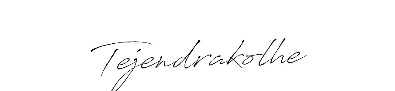 Make a beautiful signature design for name Tejendrakolhe. With this signature (Antro_Vectra) style, you can create a handwritten signature for free. Tejendrakolhe signature style 6 images and pictures png