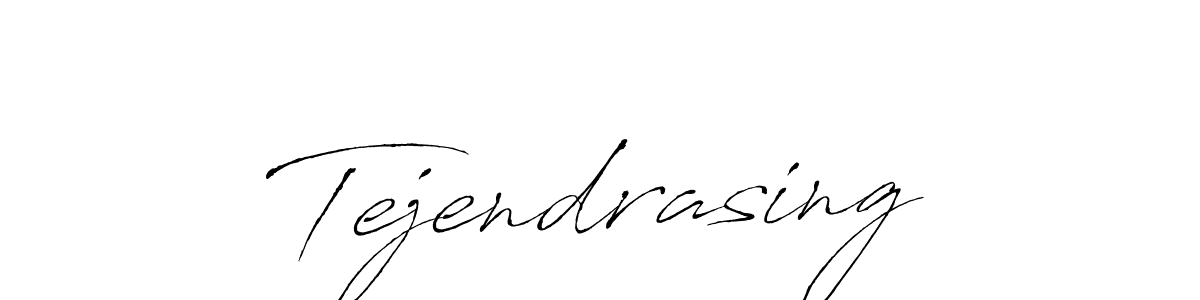 Antro_Vectra is a professional signature style that is perfect for those who want to add a touch of class to their signature. It is also a great choice for those who want to make their signature more unique. Get Tejendrasing name to fancy signature for free. Tejendrasing signature style 6 images and pictures png