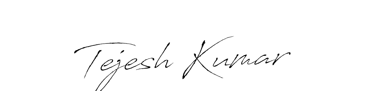Design your own signature with our free online signature maker. With this signature software, you can create a handwritten (Antro_Vectra) signature for name Tejesh Kumar. Tejesh Kumar signature style 6 images and pictures png