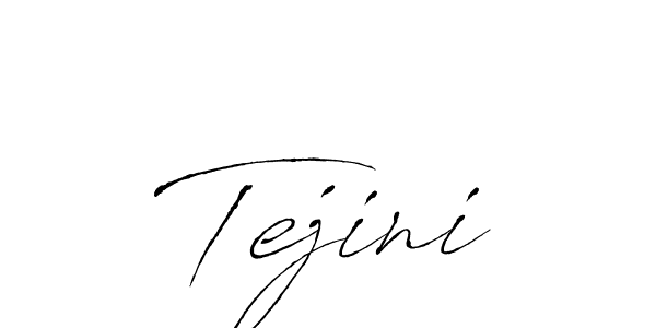 The best way (Antro_Vectra) to make a short signature is to pick only two or three words in your name. The name Tejini include a total of six letters. For converting this name. Tejini signature style 6 images and pictures png