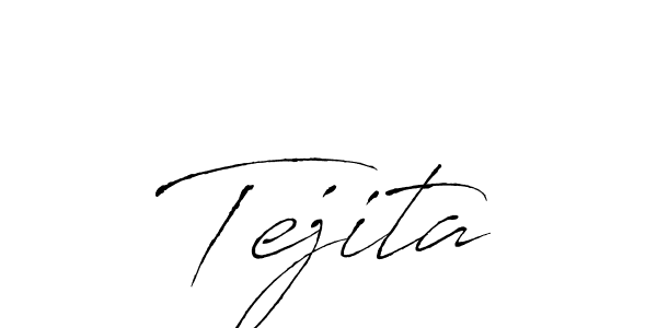 Design your own signature with our free online signature maker. With this signature software, you can create a handwritten (Antro_Vectra) signature for name Tejita. Tejita signature style 6 images and pictures png