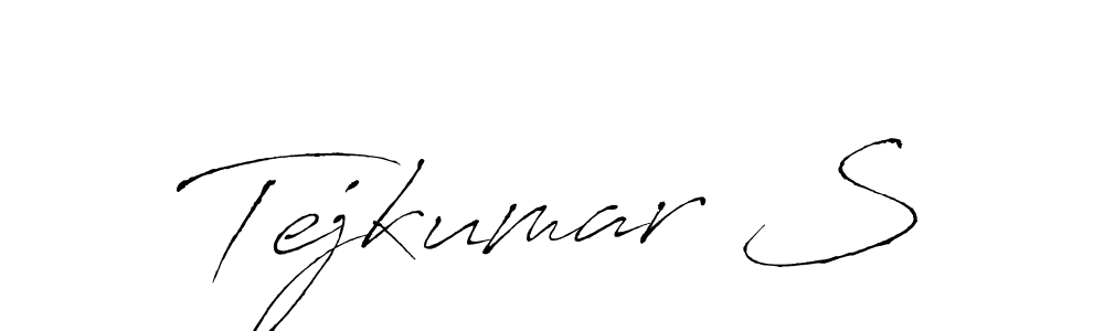 Design your own signature with our free online signature maker. With this signature software, you can create a handwritten (Antro_Vectra) signature for name Tejkumar S. Tejkumar S signature style 6 images and pictures png