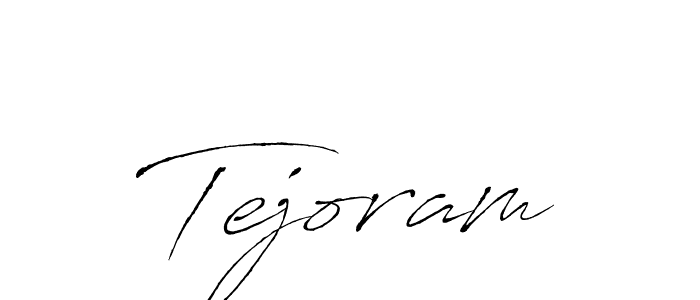Make a beautiful signature design for name Tejoram. With this signature (Antro_Vectra) style, you can create a handwritten signature for free. Tejoram signature style 6 images and pictures png
