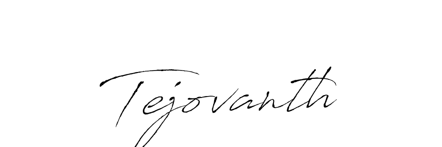How to make Tejovanth name signature. Use Antro_Vectra style for creating short signs online. This is the latest handwritten sign. Tejovanth signature style 6 images and pictures png