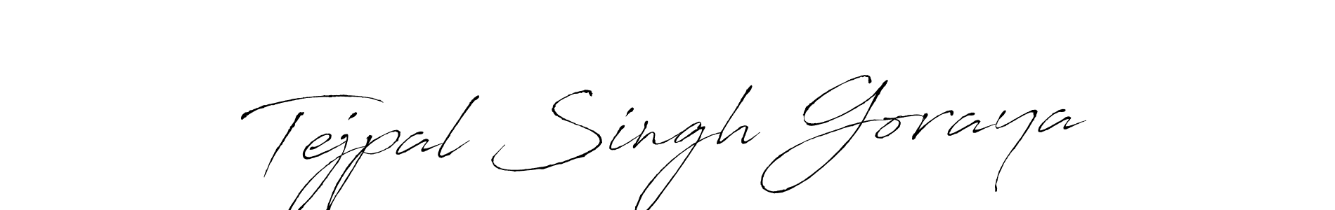 Make a beautiful signature design for name Tejpal Singh Goraya. With this signature (Antro_Vectra) style, you can create a handwritten signature for free. Tejpal Singh Goraya signature style 6 images and pictures png