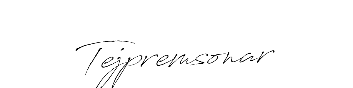 The best way (Antro_Vectra) to make a short signature is to pick only two or three words in your name. The name Tejpremsonar include a total of six letters. For converting this name. Tejpremsonar signature style 6 images and pictures png