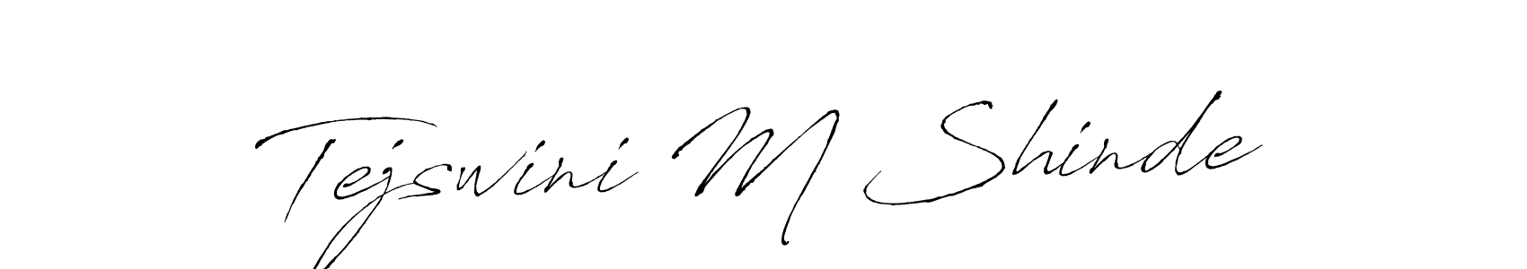 You should practise on your own different ways (Antro_Vectra) to write your name (Tejswini M Shinde) in signature. don't let someone else do it for you. Tejswini M Shinde signature style 6 images and pictures png